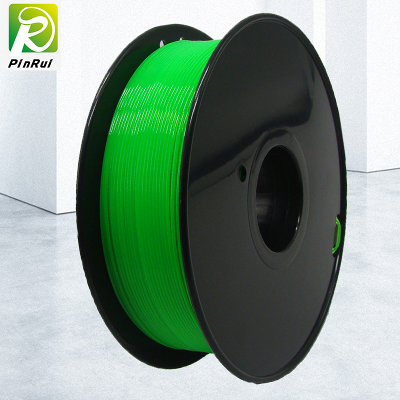 Pinrui Høj kvalitet 1kg 3D PLA Printer Filament Green Color