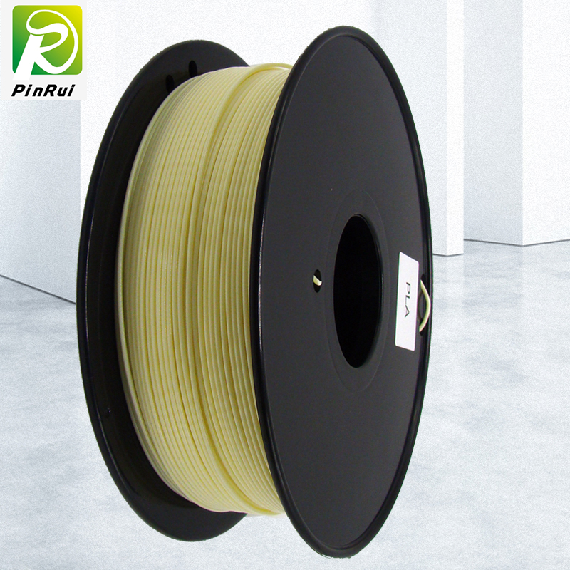 Pinrui Højkvalitets 1kg 3D PLA-printerfilament Gul 9140C farve