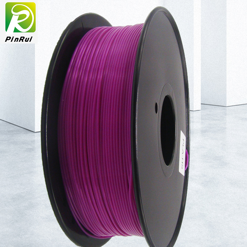 Pinrui Højkvalitets 1kg 3D PLA-printerfilament Gennemsigtig lilla farve